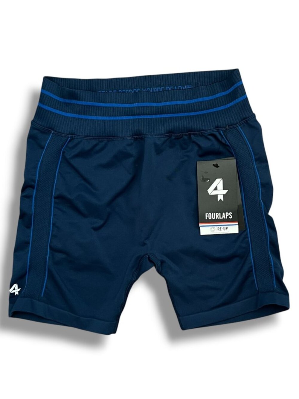 NWT! 4 Laps Fourlaps Womens Aero Seamless Short 5" Size XL Midnight Blue